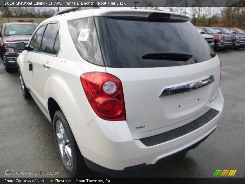 White Diamond Tricoat / Jet Black 2014 Chevrolet Equinox LT AWD