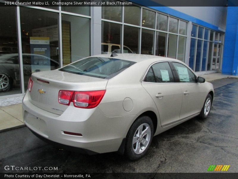 Champagne Silver Metallic / Jet Black/Titanium 2014 Chevrolet Malibu LS