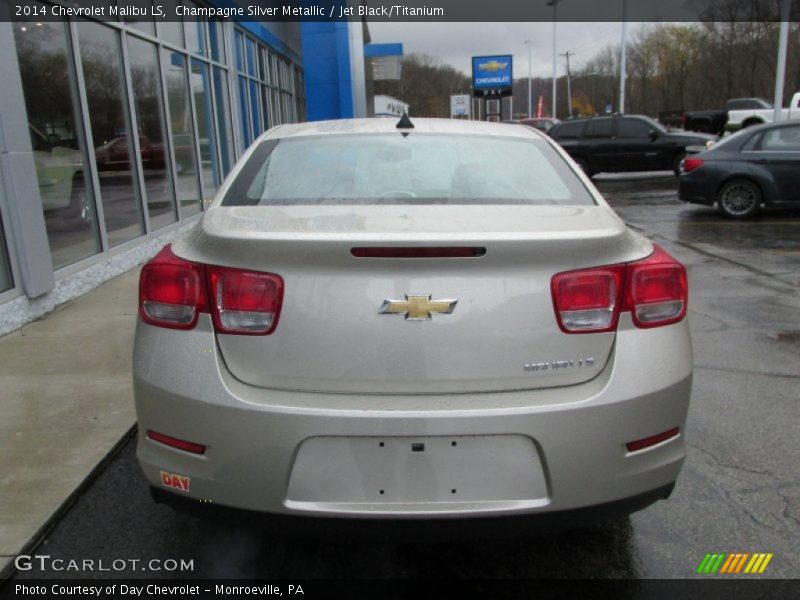 Champagne Silver Metallic / Jet Black/Titanium 2014 Chevrolet Malibu LS