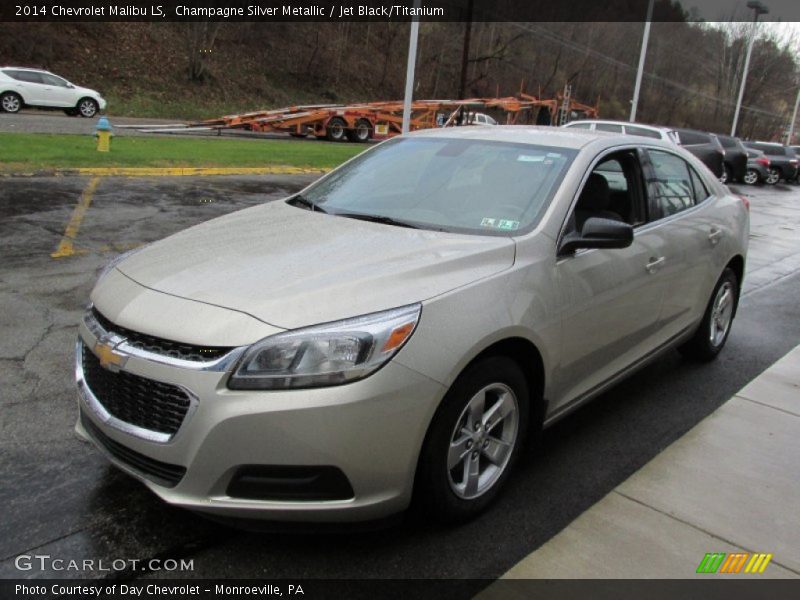 Champagne Silver Metallic / Jet Black/Titanium 2014 Chevrolet Malibu LS