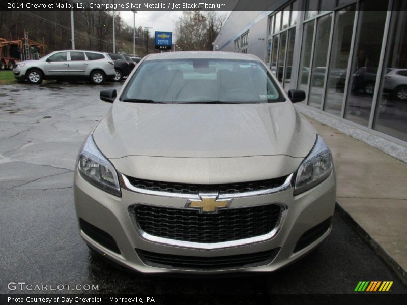 Champagne Silver Metallic / Jet Black/Titanium 2014 Chevrolet Malibu LS