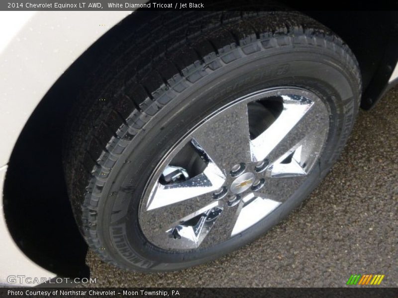 White Diamond Tricoat / Jet Black 2014 Chevrolet Equinox LT AWD
