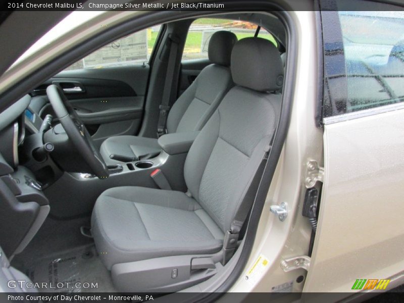 Champagne Silver Metallic / Jet Black/Titanium 2014 Chevrolet Malibu LS