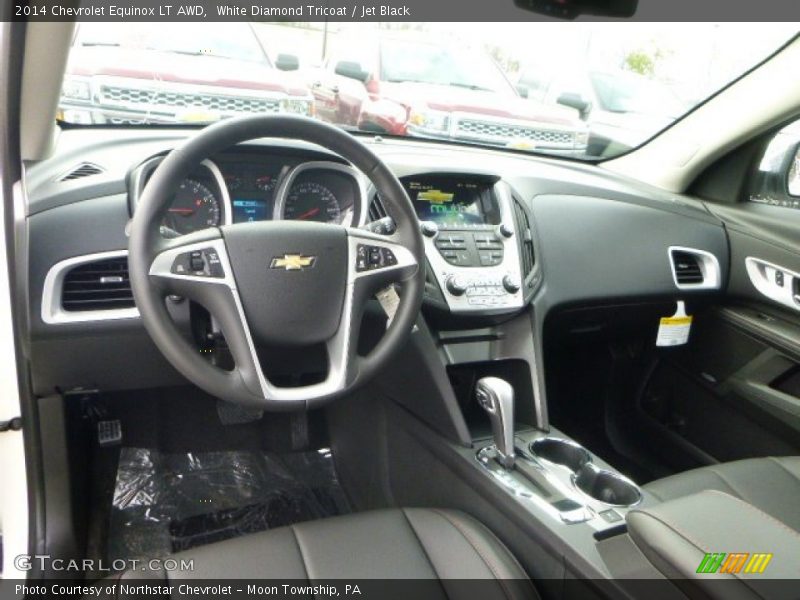 White Diamond Tricoat / Jet Black 2014 Chevrolet Equinox LT AWD