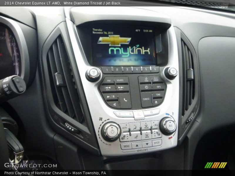 White Diamond Tricoat / Jet Black 2014 Chevrolet Equinox LT AWD