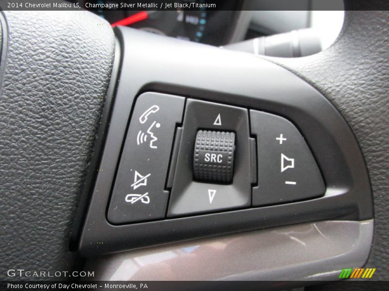 Champagne Silver Metallic / Jet Black/Titanium 2014 Chevrolet Malibu LS