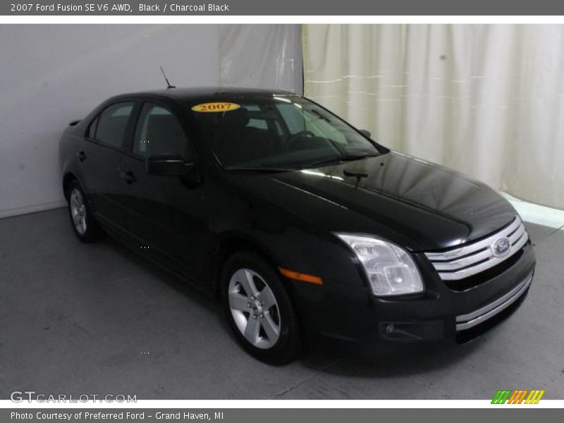 Black / Charcoal Black 2007 Ford Fusion SE V6 AWD