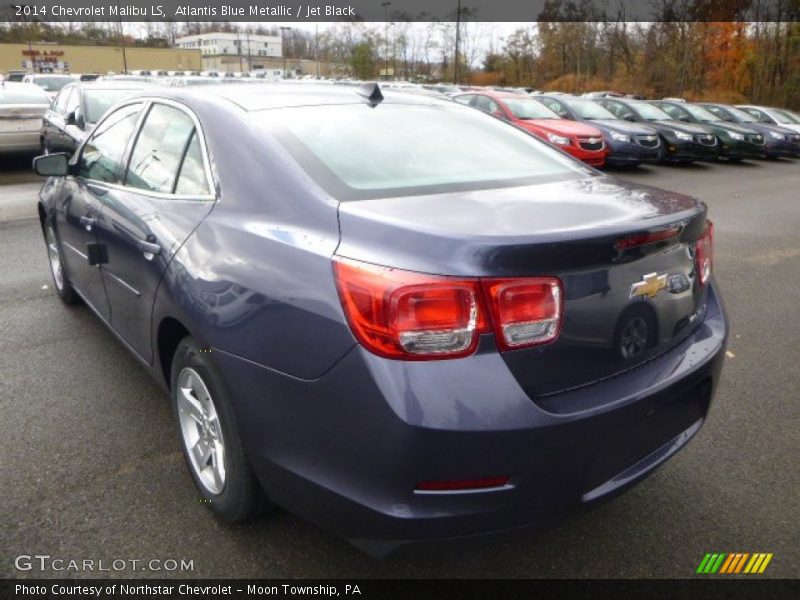 Atlantis Blue Metallic / Jet Black 2014 Chevrolet Malibu LS