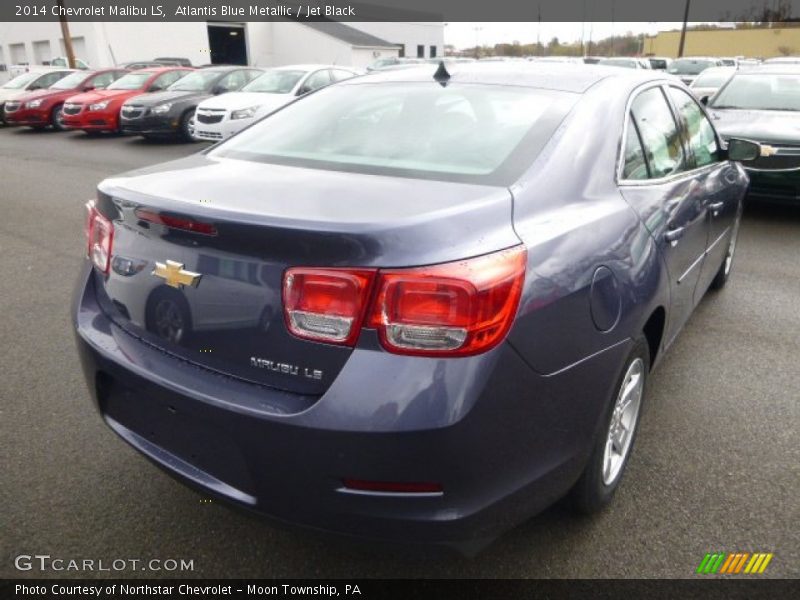 Atlantis Blue Metallic / Jet Black 2014 Chevrolet Malibu LS