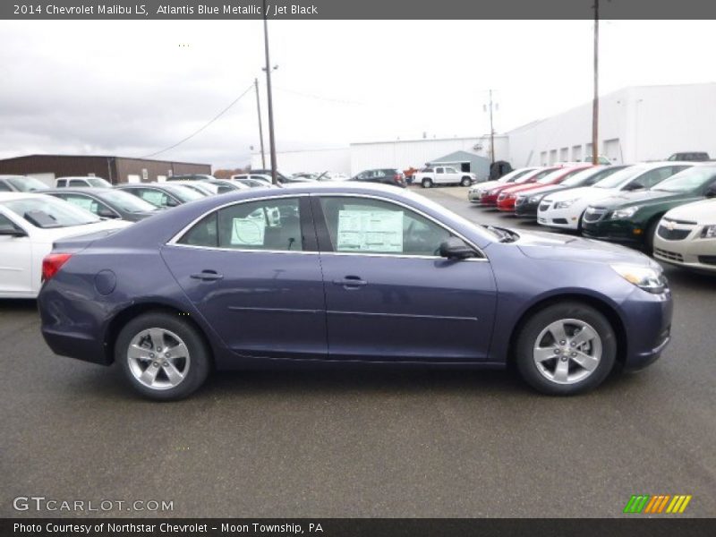 Atlantis Blue Metallic / Jet Black 2014 Chevrolet Malibu LS