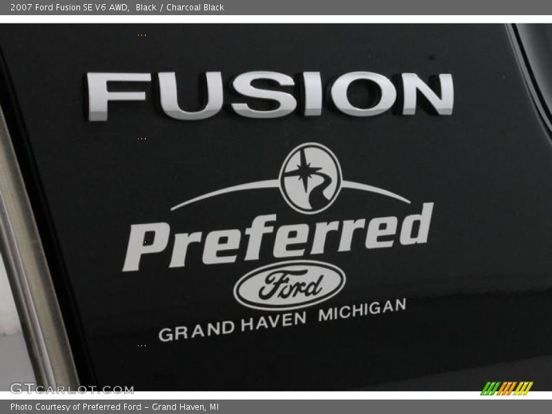 Black / Charcoal Black 2007 Ford Fusion SE V6 AWD