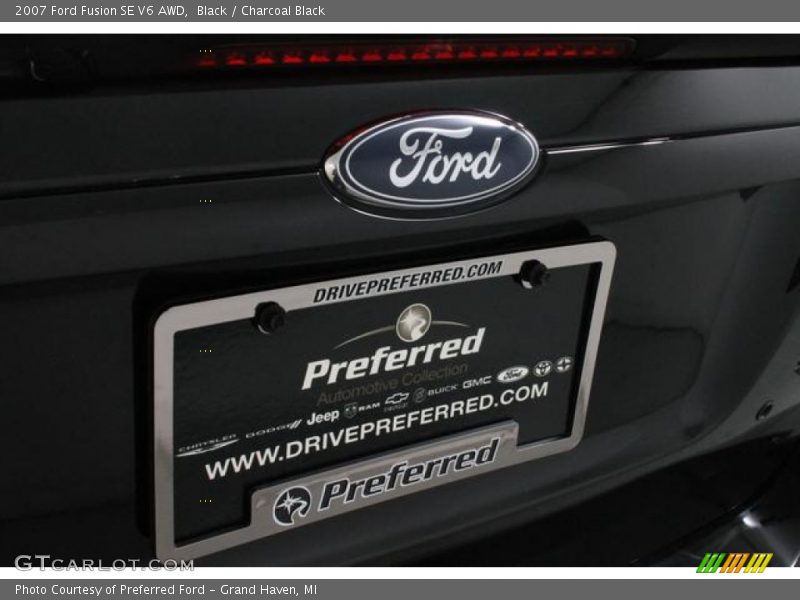 Black / Charcoal Black 2007 Ford Fusion SE V6 AWD