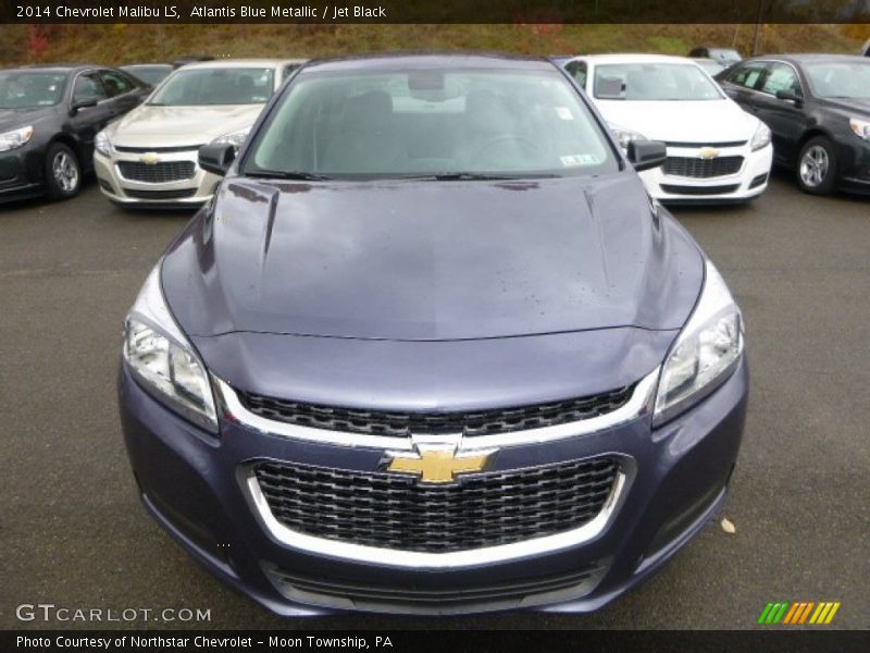 Atlantis Blue Metallic / Jet Black 2014 Chevrolet Malibu LS