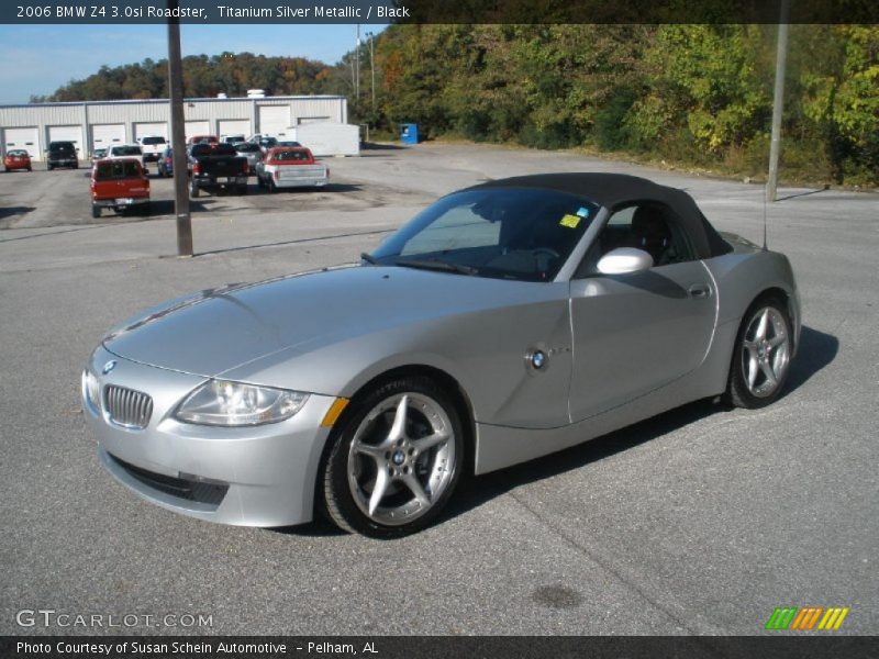Titanium Silver Metallic / Black 2006 BMW Z4 3.0si Roadster