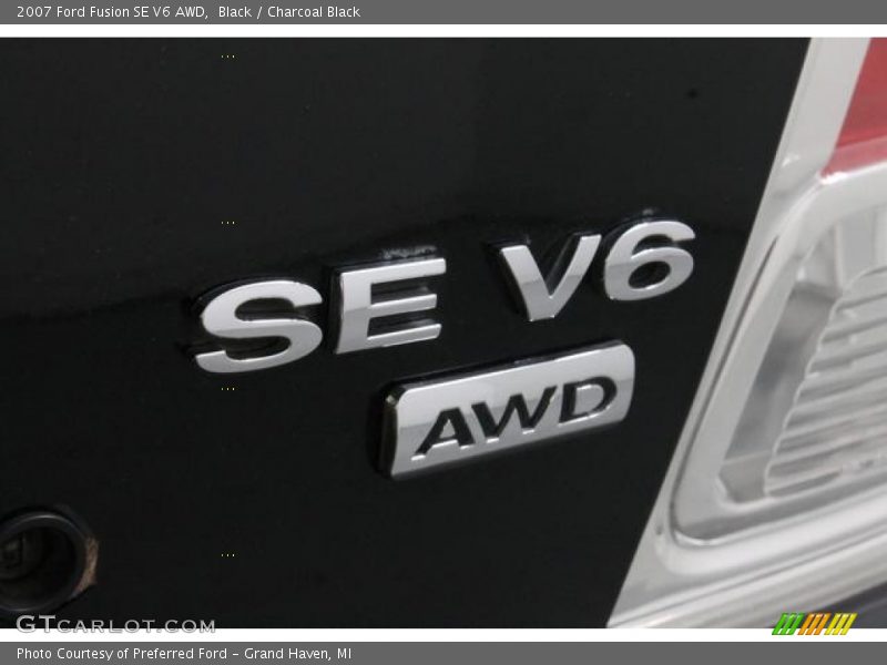 Black / Charcoal Black 2007 Ford Fusion SE V6 AWD