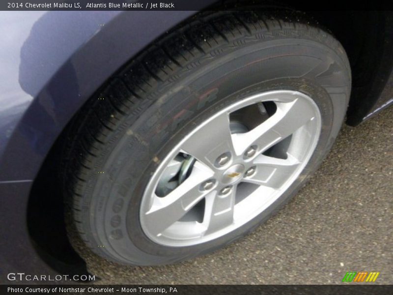 Atlantis Blue Metallic / Jet Black 2014 Chevrolet Malibu LS