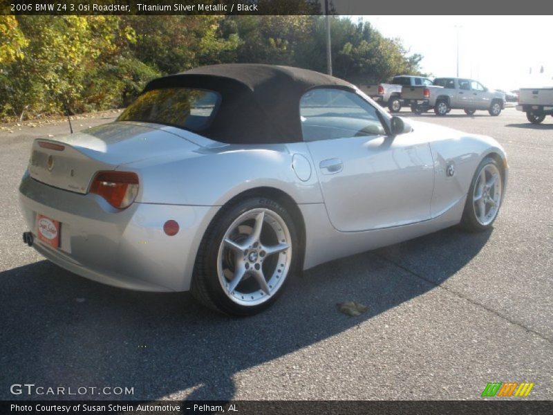 Titanium Silver Metallic / Black 2006 BMW Z4 3.0si Roadster