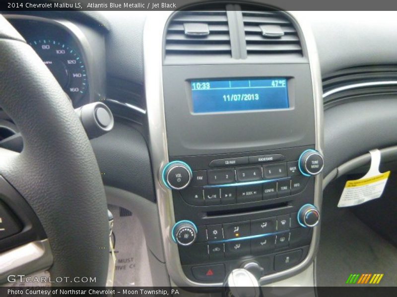 Atlantis Blue Metallic / Jet Black 2014 Chevrolet Malibu LS