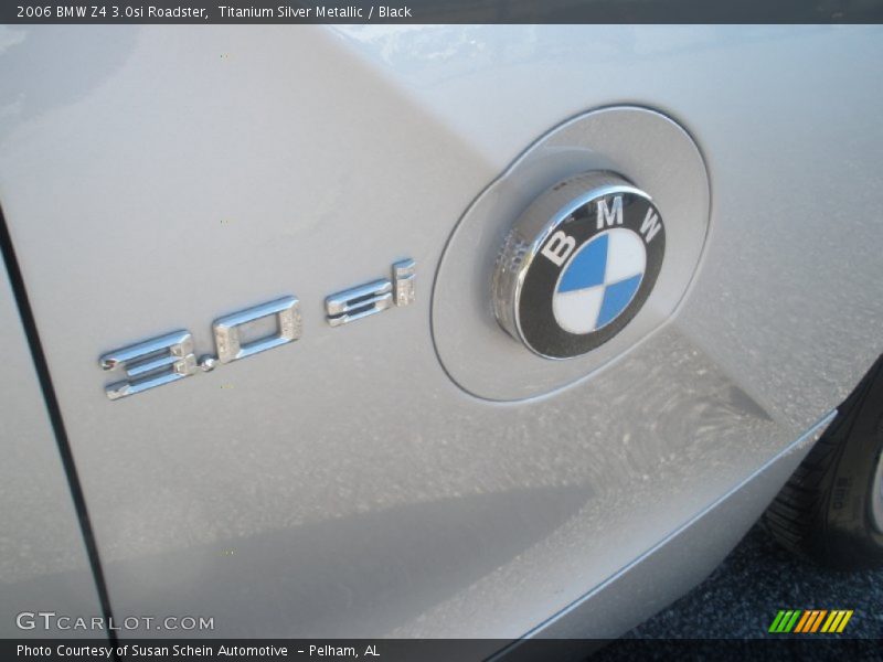 Titanium Silver Metallic / Black 2006 BMW Z4 3.0si Roadster