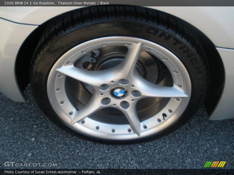 Titanium Silver Metallic / Black 2006 BMW Z4 3.0si Roadster