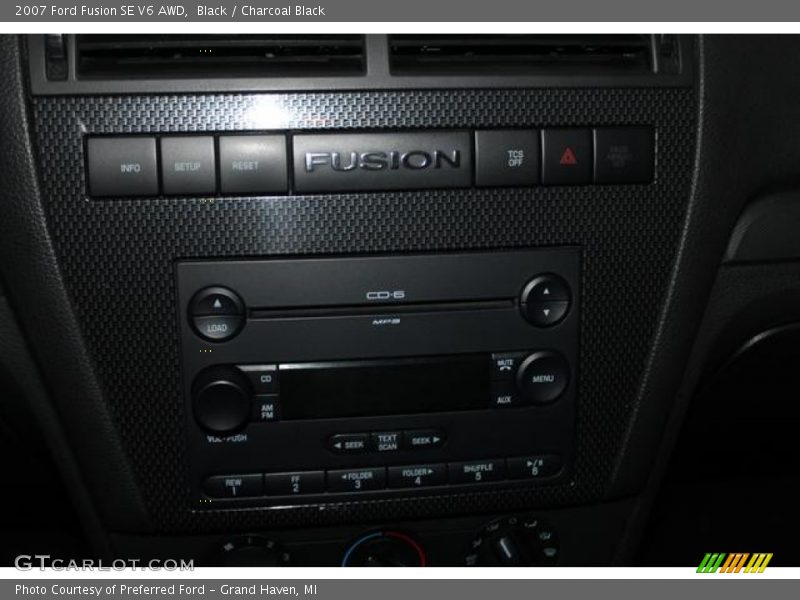 Black / Charcoal Black 2007 Ford Fusion SE V6 AWD
