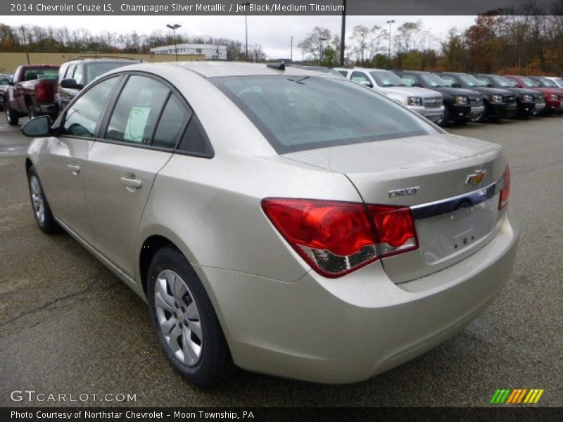 Champagne Silver Metallic / Jet Black/Medium Titanium 2014 Chevrolet Cruze LS