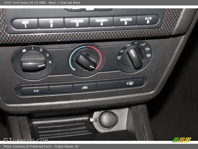 Black / Charcoal Black 2007 Ford Fusion SE V6 AWD