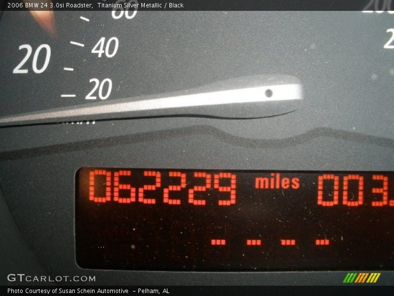 Titanium Silver Metallic / Black 2006 BMW Z4 3.0si Roadster