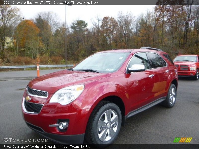Crystal Red Tintcoat / Jet Black 2014 Chevrolet Equinox LT AWD