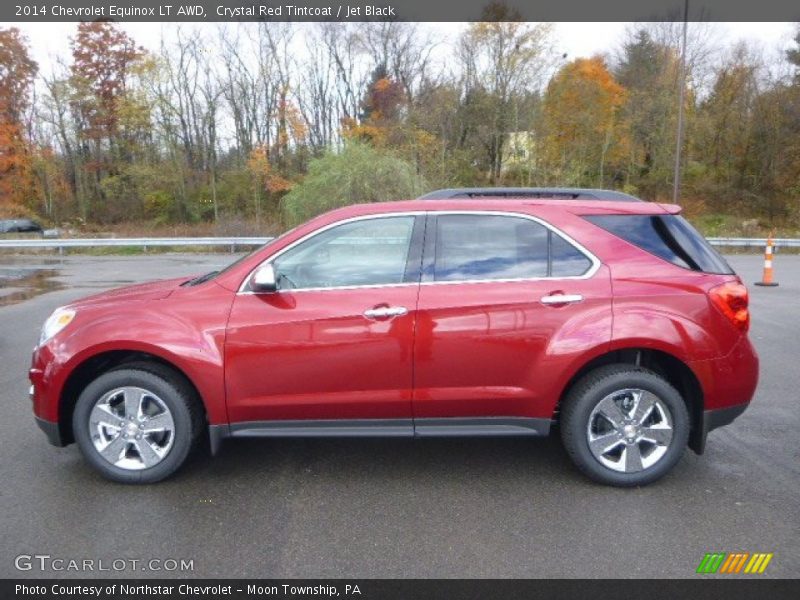 Crystal Red Tintcoat / Jet Black 2014 Chevrolet Equinox LT AWD