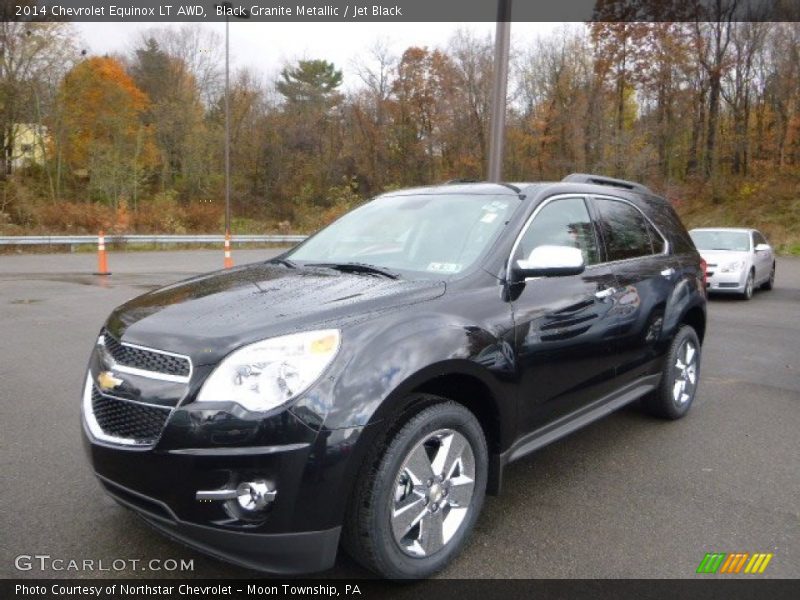 Black Granite Metallic / Jet Black 2014 Chevrolet Equinox LT AWD