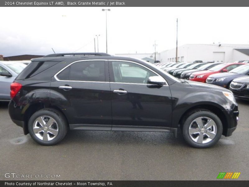 Black Granite Metallic / Jet Black 2014 Chevrolet Equinox LT AWD