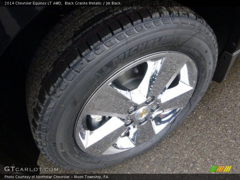 Black Granite Metallic / Jet Black 2014 Chevrolet Equinox LT AWD