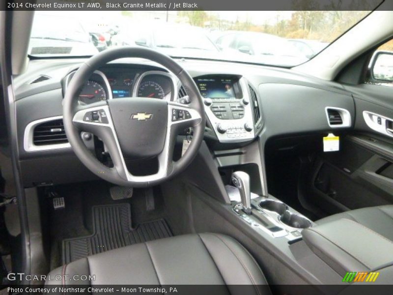 Black Granite Metallic / Jet Black 2014 Chevrolet Equinox LT AWD