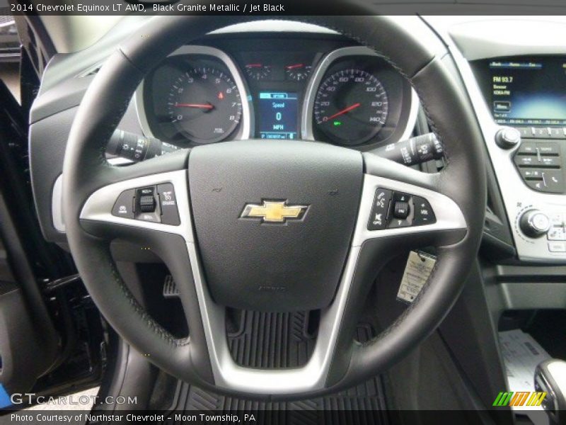 Black Granite Metallic / Jet Black 2014 Chevrolet Equinox LT AWD