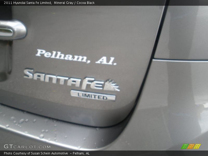 Mineral Gray / Cocoa Black 2011 Hyundai Santa Fe Limited