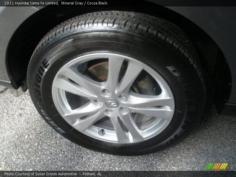 Mineral Gray / Cocoa Black 2011 Hyundai Santa Fe Limited