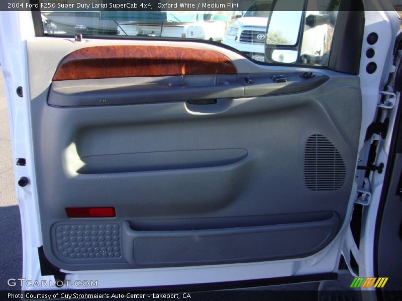 Oxford White / Medium Flint 2004 Ford F250 Super Duty Lariat SuperCab 4x4