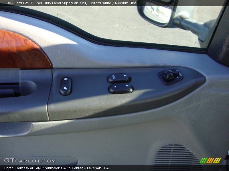 Oxford White / Medium Flint 2004 Ford F250 Super Duty Lariat SuperCab 4x4