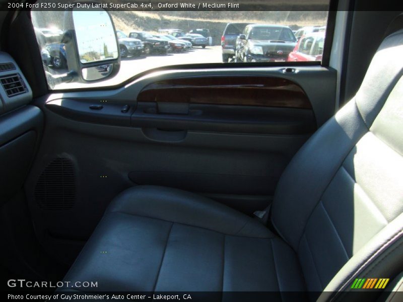 Oxford White / Medium Flint 2004 Ford F250 Super Duty Lariat SuperCab 4x4