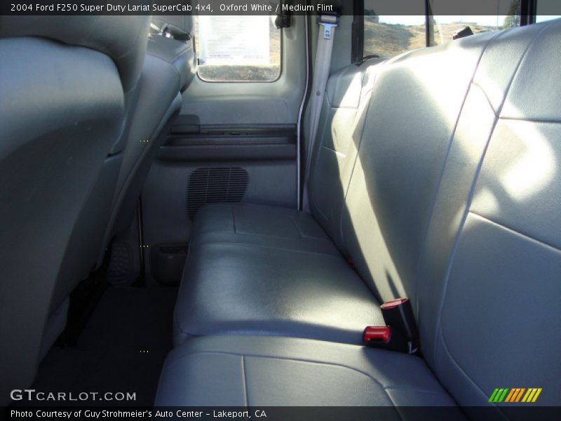 Oxford White / Medium Flint 2004 Ford F250 Super Duty Lariat SuperCab 4x4