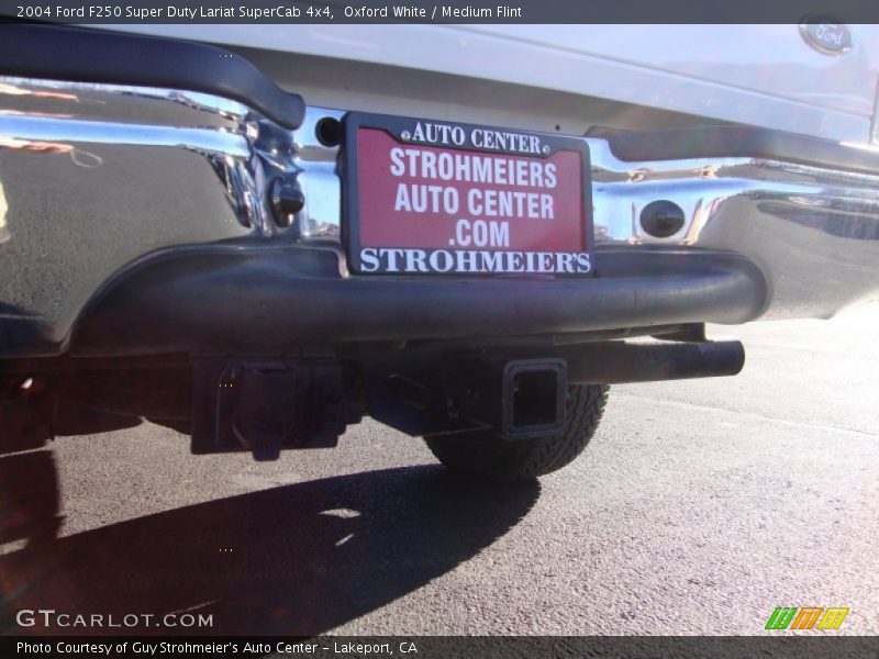 Oxford White / Medium Flint 2004 Ford F250 Super Duty Lariat SuperCab 4x4