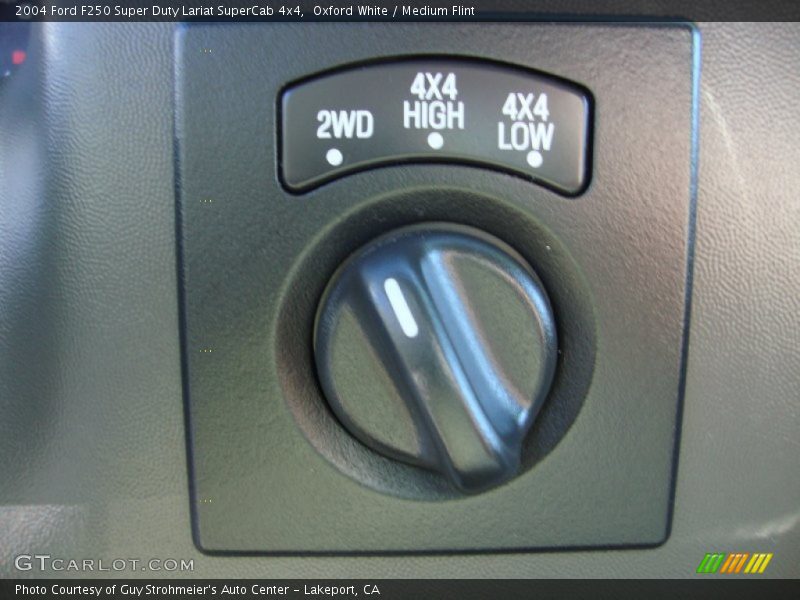 Oxford White / Medium Flint 2004 Ford F250 Super Duty Lariat SuperCab 4x4