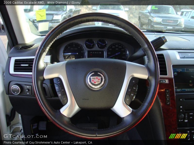 White Diamond / Ebony 2008 Cadillac Escalade AWD