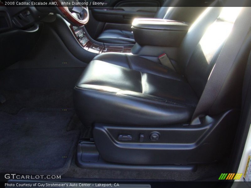 White Diamond / Ebony 2008 Cadillac Escalade AWD