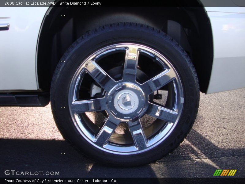 White Diamond / Ebony 2008 Cadillac Escalade AWD