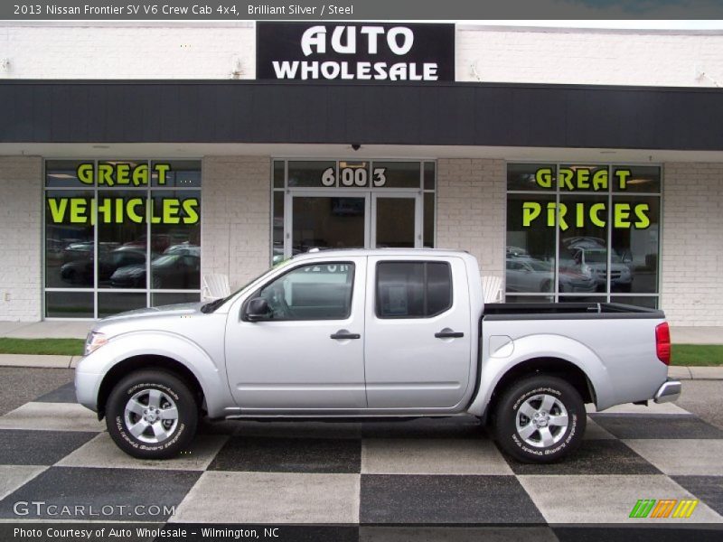 Brilliant Silver / Steel 2013 Nissan Frontier SV V6 Crew Cab 4x4