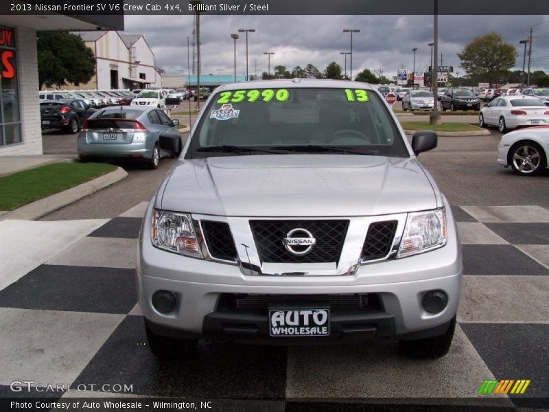 Brilliant Silver / Steel 2013 Nissan Frontier SV V6 Crew Cab 4x4