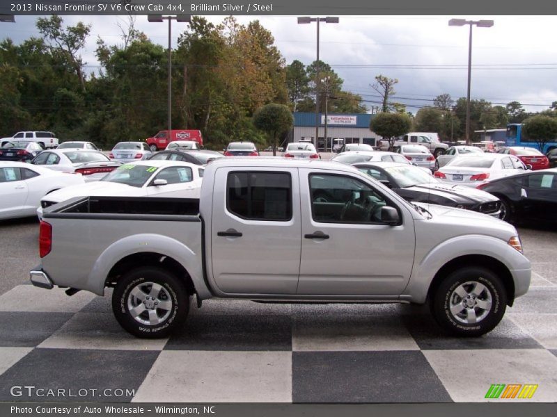 Brilliant Silver / Steel 2013 Nissan Frontier SV V6 Crew Cab 4x4