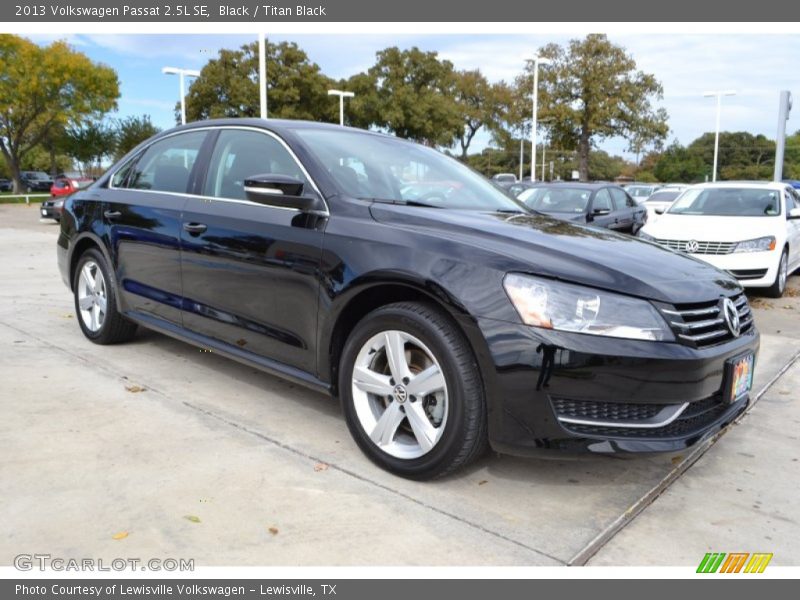 Black / Titan Black 2013 Volkswagen Passat 2.5L SE